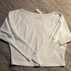 CBR White Long Sleeve Blouse